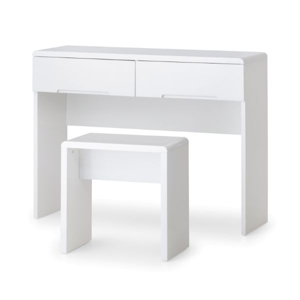 Manhattan Dressing Table With 2 Drawers 1m White