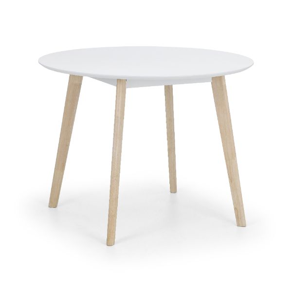 Casa Round Dining Table 1m White