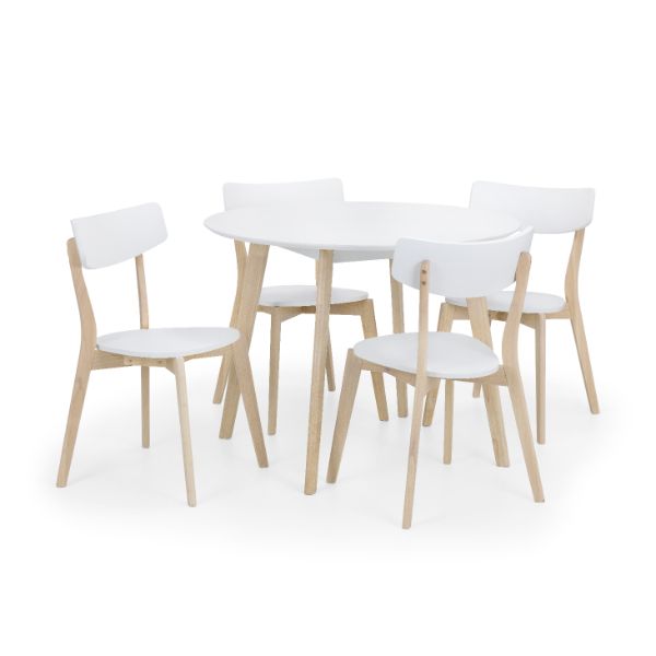 Casa Round Dining Table 1m White