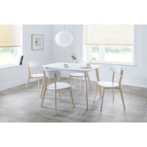 Casa Rectangular Dining Table 1.2m White