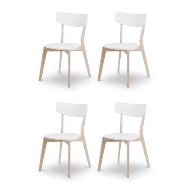 Casa Dining Chairs Set of 4 White