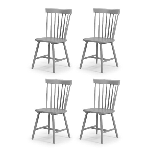 Torino Chairs Set Of 4 Grey