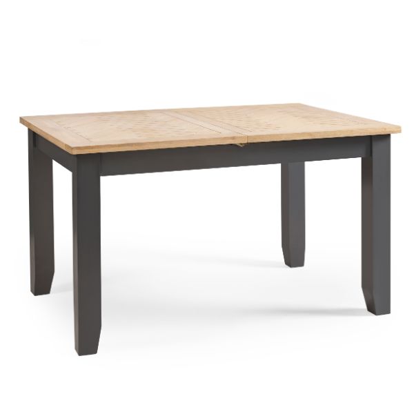 Bordeaux Extending Dining Table Dark Grey 140-180cm