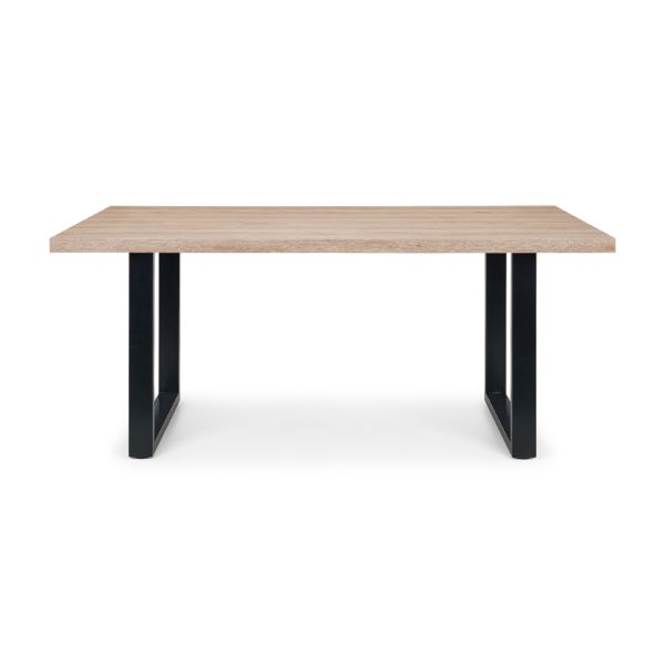 Berwick Dining Table 1.8m Oak & Black