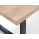 Berwick Dining Table 1.8m Oak & Black