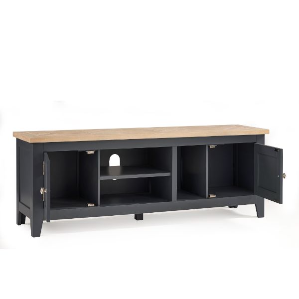 Bordeaux Tv Unit Dark Grey 1.5m