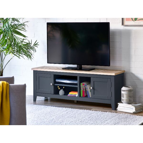 Bordeaux Tv Unit Dark Grey 1.5m