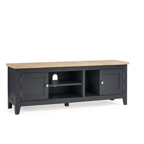 Bordeaux Tv Unit Dark Grey 1.5m