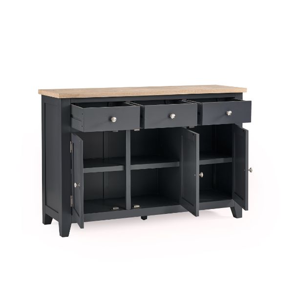 Bordeaux Sideboard Dark Grey 1.3m