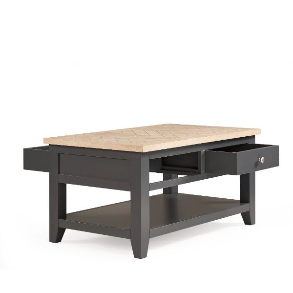 Bordeaux Coffee Table 1m Dark Grey