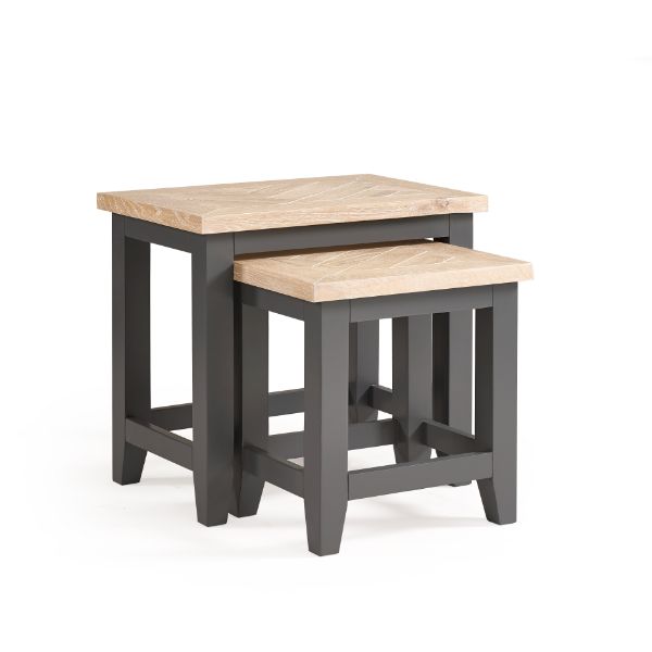 Bordeaux Nest Of Tables 2 Dark Grey