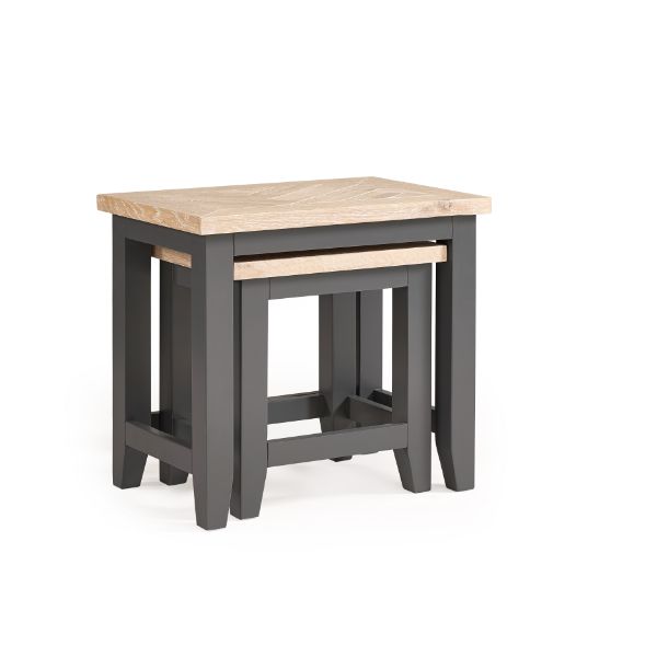 Bordeaux Nest Of Tables 2 Dark Grey