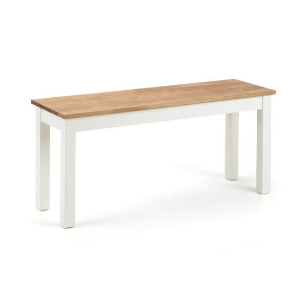 Rowan Bench 1m Ivory & Oak