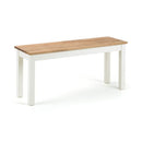 Coxmoor Bench 1m Ivory & Oak