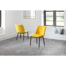 Delaunay Dining Chairs Mustard Set Of 2