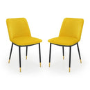 Delaunay Dining Chairs Mustard Set Of 2
