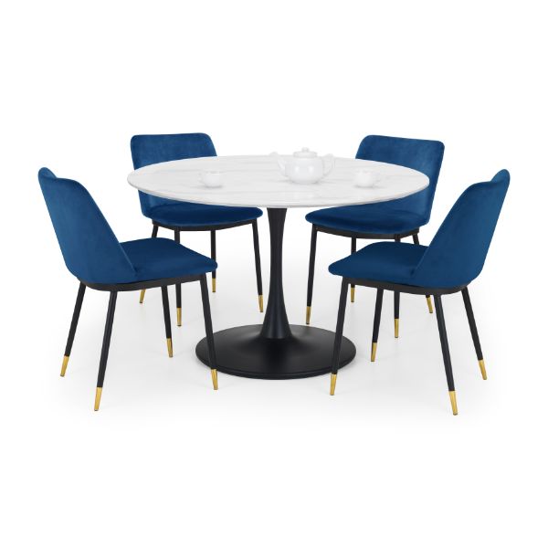 Delaunay Dining Chairs Blue Set Of 2