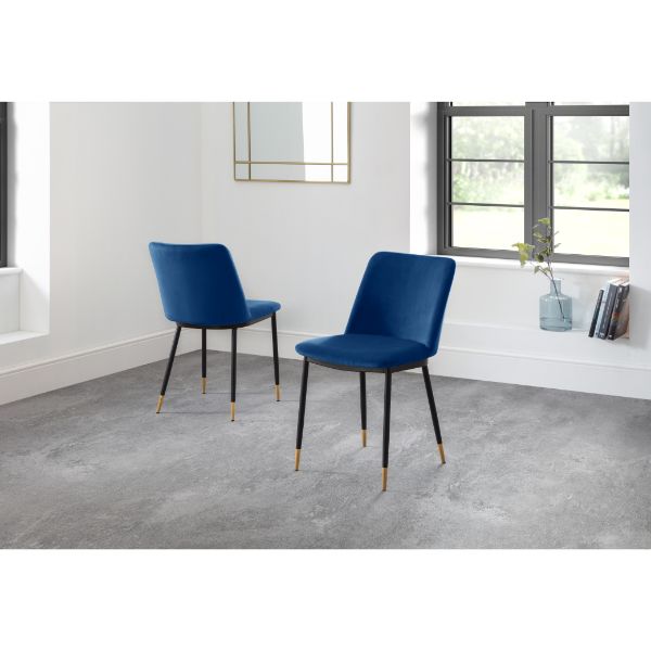 Delaunay Dining Chairs Blue Set Of 2