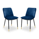 Delaunay Dining Chairs Blue Set Of 2