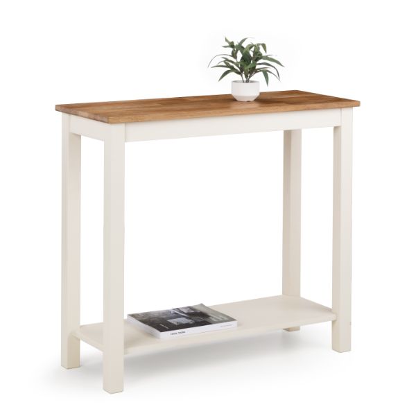 Coxmoor Console Table 90cm Ivory & Oak