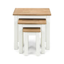 Coxmoor Nest Of 3 Tables Ivory & Oak