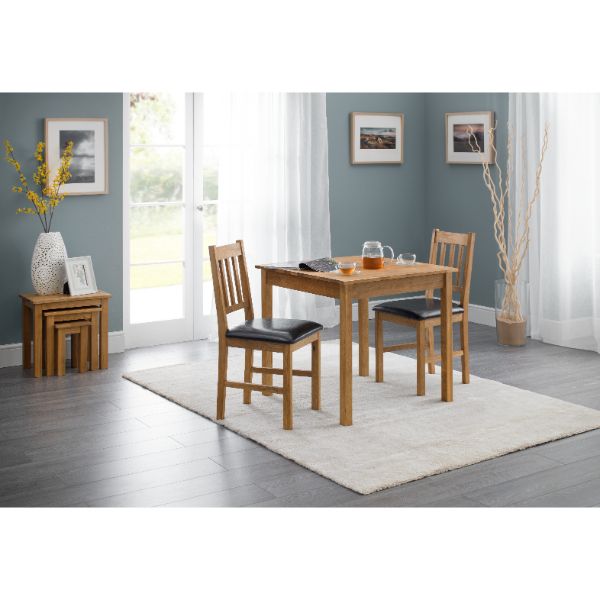 Coxmoor Square Dining Table Oak 75cm