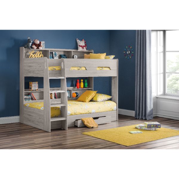 Orion Bunk Bed Single Grey Oak