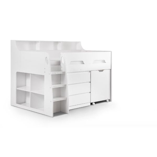 Jupiter Single Bed Midsleeper White