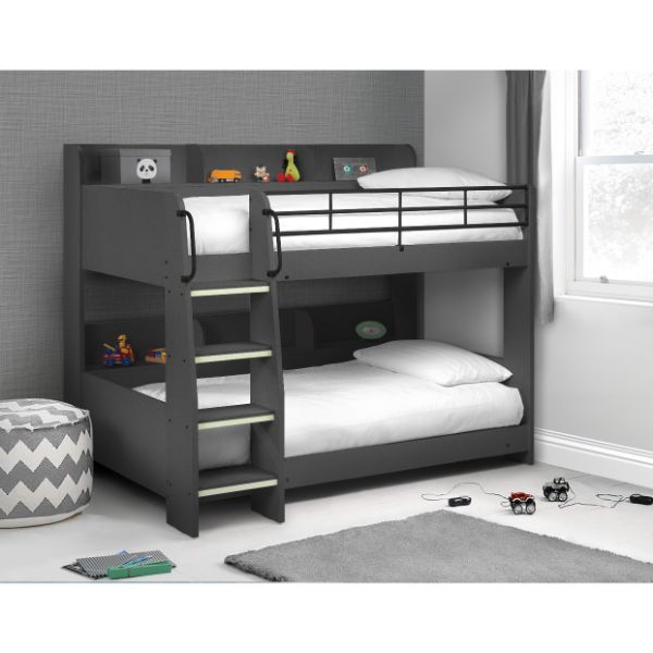 Domino Single Bunk Bed Anthracite