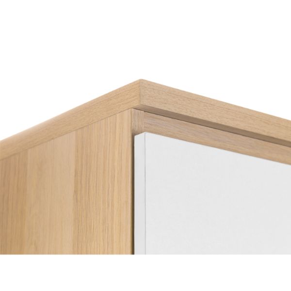 Jupiter Wardrobe with 2 Doors 190cm Oak & White