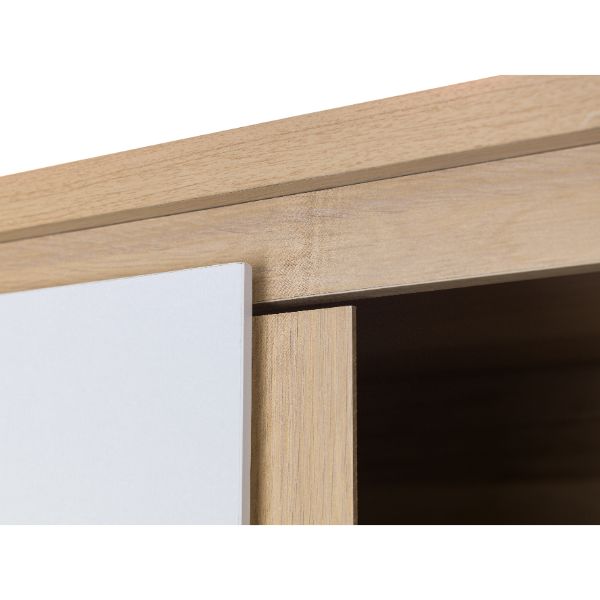 Jupiter Wardrobe with 2 Doors 190cm Oak & White