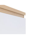 Phoenix Wardrobe With 2 Doors 190cm Oak & White