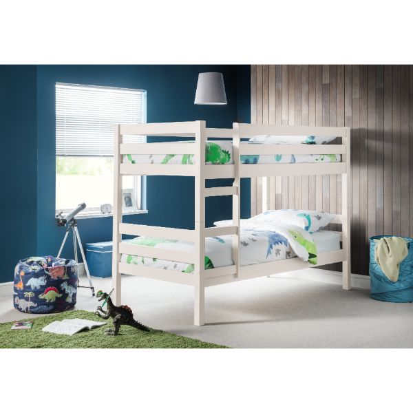 Camden Single Bunk Bed Surf White