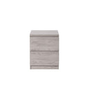 Phoenix Bedside Table With 2 Drawers Grey Oak