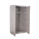 Jupiter Wardrobe with 2 Doors 191cm Grey Oak