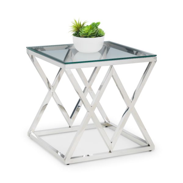 Biarritz Glass Lamp Table 55cm