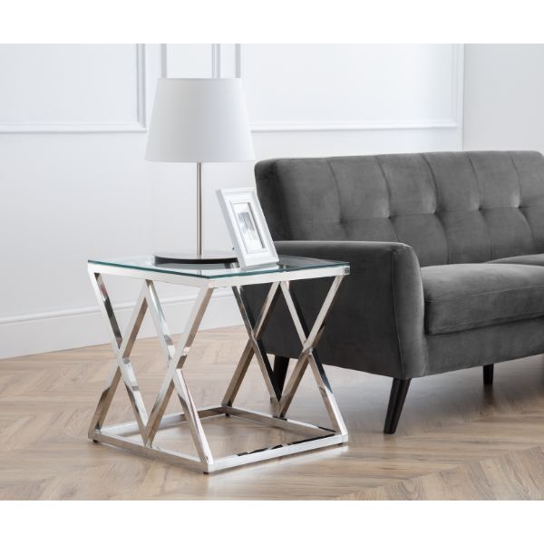 Biarritz Glass Lamp Table 55cm