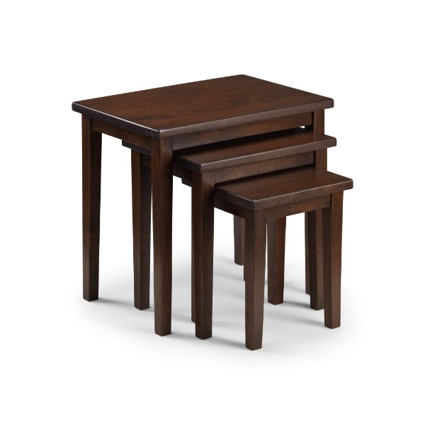 Cleo Nest Of 3 Tables Mahogany Finish