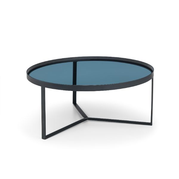 Loft Coffee Table 90cm Smoked Glass