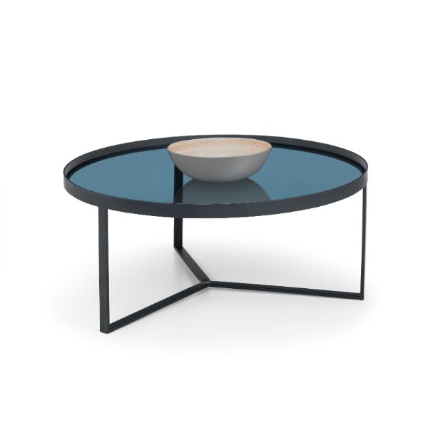 Loft Coffee Table 90cm Smoked Glass