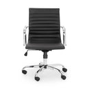 Gio Office Chair Black & Chrome