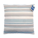 Country Club Outdoor Cushion Stripe Design Shower Resistant 43x43cm - Grey