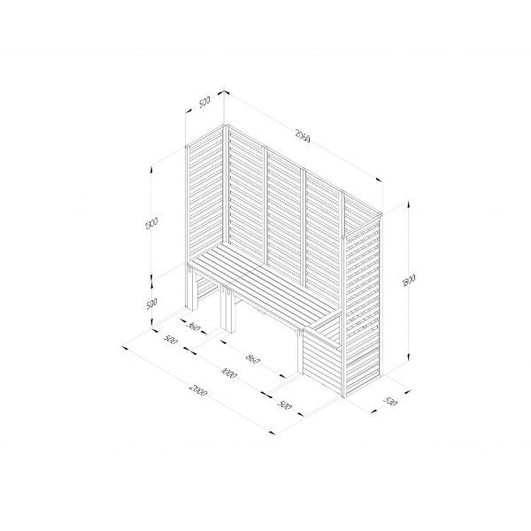 Forest Garden Furniture Modular Seating Option 2