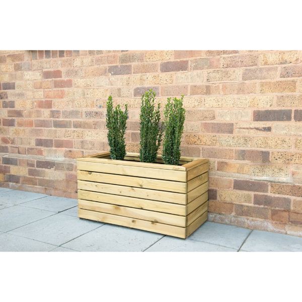 Forest Garden Linear Planter - Double 44cm(h) x 80cm(w) x 40cm(d)