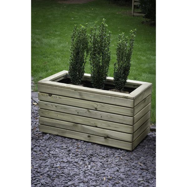 Forest Garden Linear Planter - Double 44cm(h) x 80cm(w) x 40cm(d)