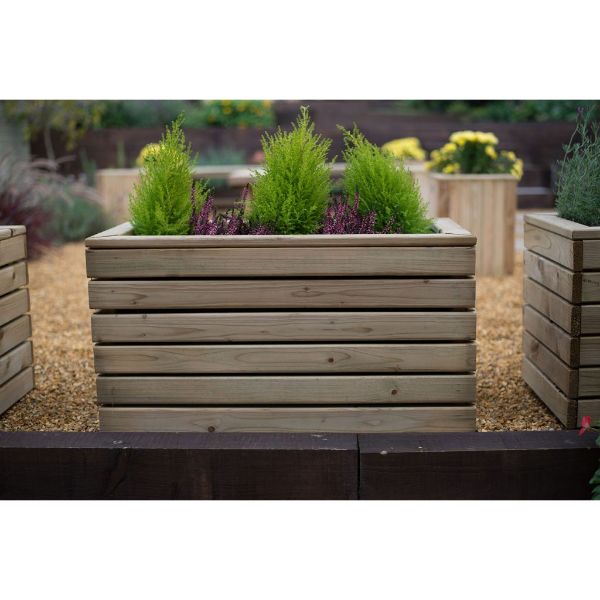 Forest Garden Linear Planter - Double 44cm(h) x 80cm(w) x 40cm(d)