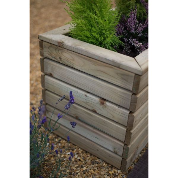 Forest Garden Linear Planter - Double 44cm(h) x 80cm(w) x 40cm(d)