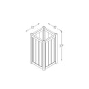 Forest Garden Slender Planter - Small 75cm(h) x 40cm(w) x 40cm(d)
