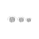 Forest Garden York Hexagonal Planter - Set of 3