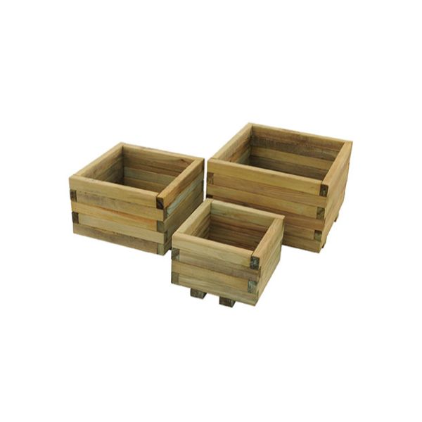 Forest Garden Kendal Square Planter - Set of 3